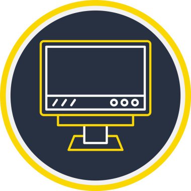 Web Kullanımı için Bilgisayar Simgesi, Vektör İllüstrasyonu