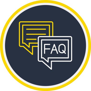 Faq Simgesi, Web Kullanımı için Vektör Resimleri