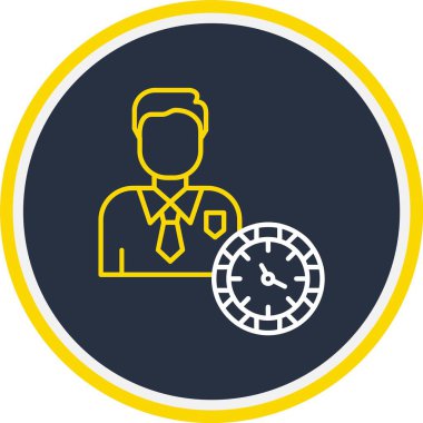 Web Kullanımı için Yönetici Simgesi, Vektör İllüstrasyonu