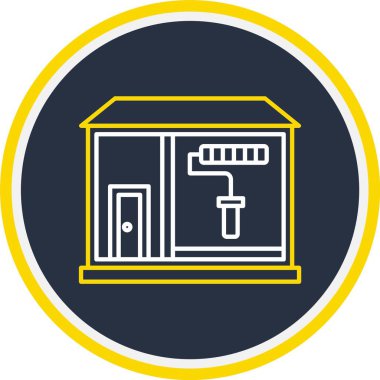 Web Kullanımı için Boyama Simgesi, Vektör İllüstrasyonu