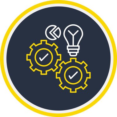 Web Kullanımı için Vektör İllüstrasyonu Gear Simgesi