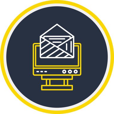 Web Kullanımı için E- posta Simgesi, Vektör İllüstrasyonu