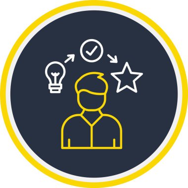 Web Kullanımı için Deneyim Simgesi, Vektör İllüstrasyonu