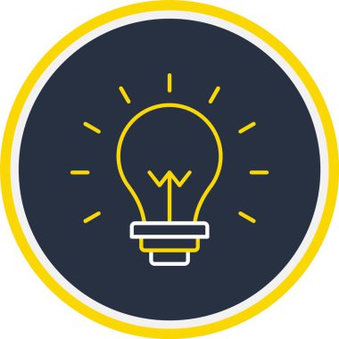 Ampul Simgesi, Web Kullanımı için Vektör Resimleri