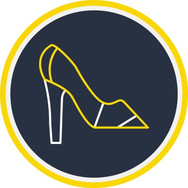 Web Kullanımı için Yüksek Topuklar Simgesi, Vektör İllüstrasyonu