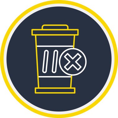 Bin Simge, Web Kullanımı için Vektör İllüstrasyonu