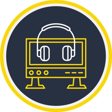 Web Kullanımı için Çağrı Merkezi Simgesi, Vektör İllüstrasyonu