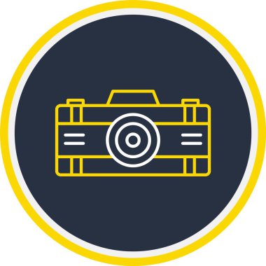 Web Kullanımı için Kamera Simgesi, Vektör İllüstrasyonu