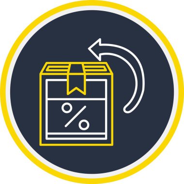 Web Kullanımı için Vektör İllüstrasyonunu Dönüştür Kutusu Simgesi