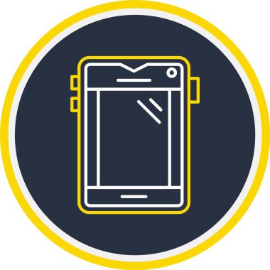 cep telefonu ikonu vektör illüstrasyonu, Web kullanımı için Vektör İllüstrasyonu