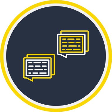 Web Kullanımı için Sohbet Simgesi, Vektör İllüstrasyonu