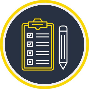 Web Kullanımı için Pano Simgesi, Vektör İllüstrasyonu