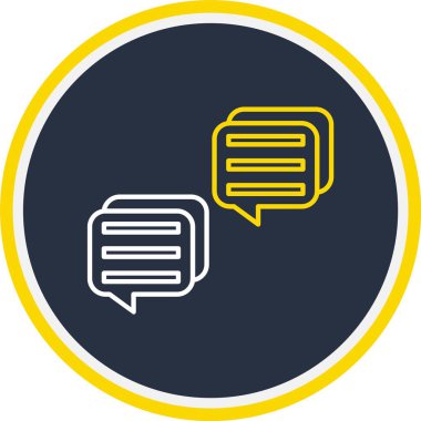 Web Kullanımı için İleti Simgesi, Vektör İllüstrasyonu