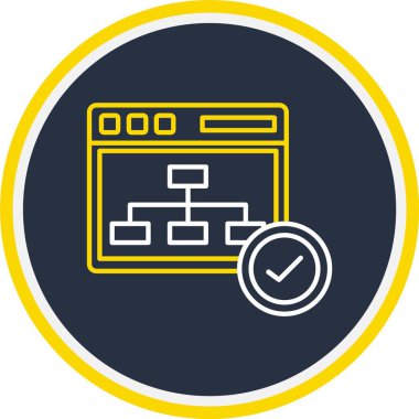 Web Kullanımı için Web Sitesi Simgesi, Vektör İllüstrasyonu