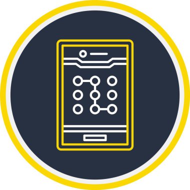 Web Kullanımı için Kalıp Kilidi Simgesi, Vektör İllüstrasyonu