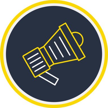 Web Kullanımı için Megafon Simgesi, Vektör İllüstrasyonu