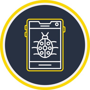 Web Kullanımı için vektör akıllı telefon simgesi illüstrasyonu, Vektör illüstrasyonu