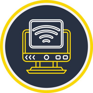 Web Kullanımı için Wifi Simgesi, Vektör İllüstrasyonu