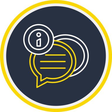 Web Kullanımı için Sohbet Simgesi, Vektör İllüstrasyonu