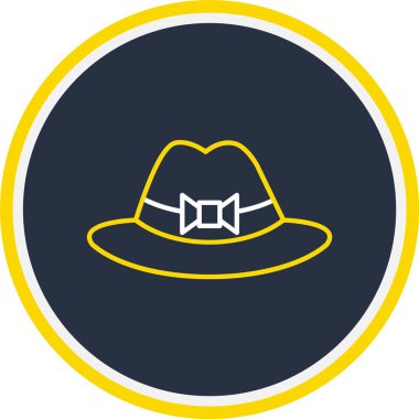 Web Kullanımı için Şapka Simgesi, Vektör İllüstrasyonu