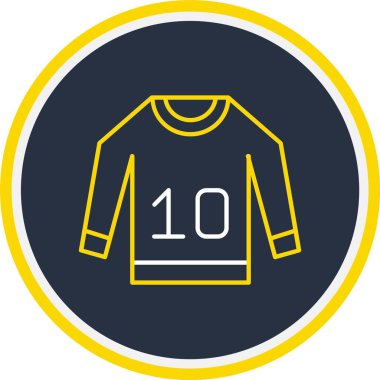 futbol forması simgesi, basit vektör tasarımı, Web Kullanımı için Vektör İllüstrasyonu