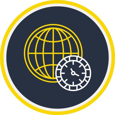 Web Kullanımı için dünya çapında Simge, Vektör İllüstrasyonu