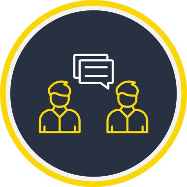 Web Kullanımı için İletişim Simgesi, Vektör İllüstrasyonu