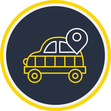 Web Kullanımı için Konum Simgesi, Vektör İllüstrasyonu