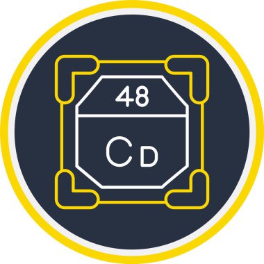 Web Kullanımı için 48 Cadmium Simgesi, Vektör İllüstrasyonu