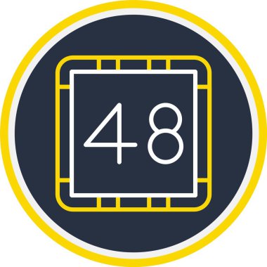 48 48 Simge, Web Kullanımı için Vektör İllüstrasyonu