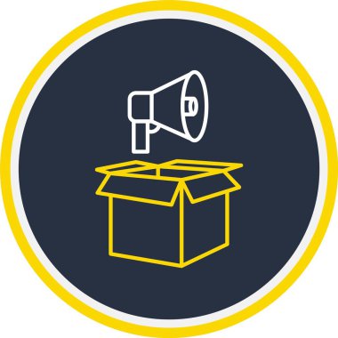 Web Kullanımı için Pazarlama Simgesi, Vektör İllüstrasyonu