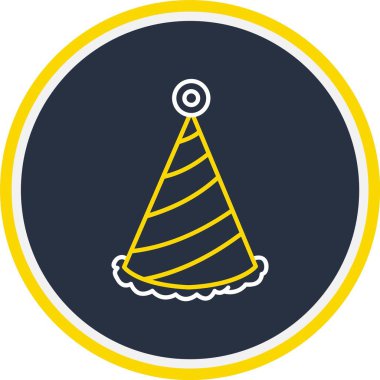 Parti Şapkası Simgesi, Web Kullanımı için Vektör İllüstrasyonu