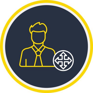 Web Kullanımı için Kullanıcı Şekli Simgesi, Vektör İllüstrasyonu