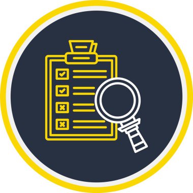 Web kullanımı için Değerlendirme Simgesi, Vektör İllüstrasyonu