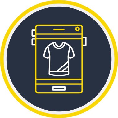 Web Kullanımı için Akıllı Telefon Simgesi, Vektör İllüstrasyonu