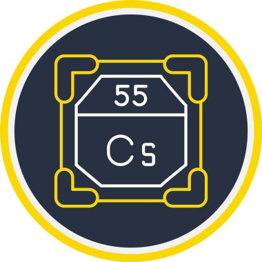 55 Sezyum Simgesi, Web Kullanımı için Vektör İllüstrasyonu