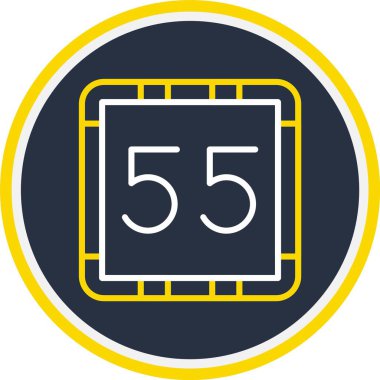 55 55. Simge, Web Kullanımı için Vektör İllüstrasyonu