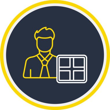 Web Kullanımı için Kullanıcı Simgesi, Vektör İllüstrasyonu