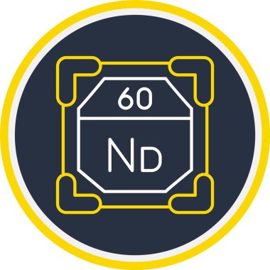 Web Kullanımı için 60 Neodymium Simgesi, Vektör İllüstrasyonu