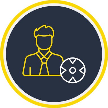 Moda biçiminde mekanik simgesi izole edilmiş arkaplan, Web Kullanımı için Vektör İllüstrasyonu