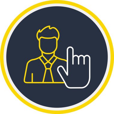 Web Kullanımı için Kullanıcı Tıklama Simgesi, Vektör İllüstrasyonu