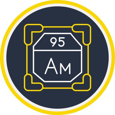 95 Americium Simgesi, Web Kullanımı için Vektör Resimleri