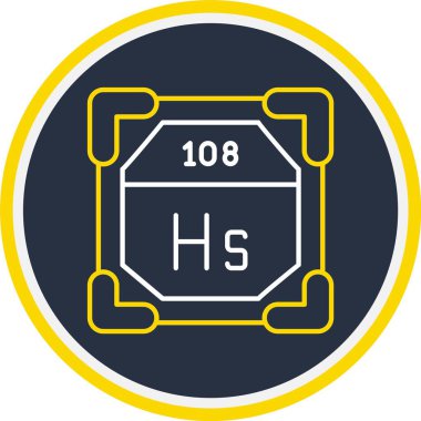 108 Hassium Simgesi, Web Kullanımı için Vektör Resimleri
