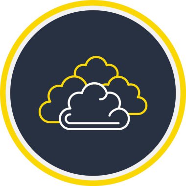 Web Kullanımı için bulut Simgesi, Vektör İllüstrasyonu