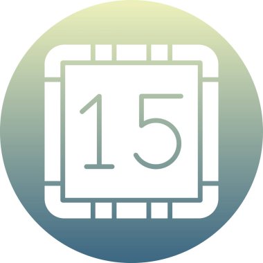 Modern b takviminin vektör çizimi eksik takvim simgesi