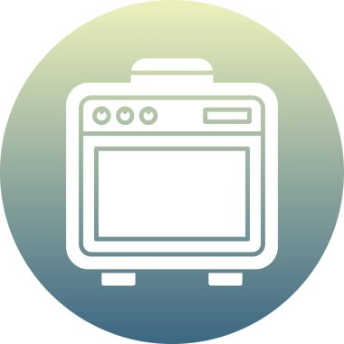 Simge vektör çizim gaz sobası