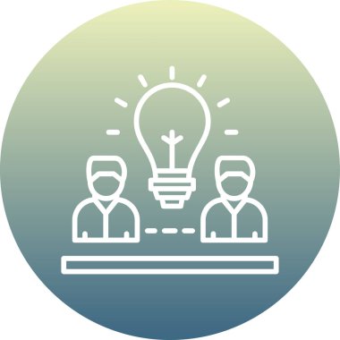 İş adamı simgesinin vektör illüstrasyonu