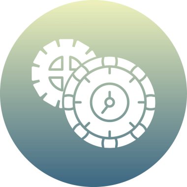 Saat simgesi vektör illüstrasyonu