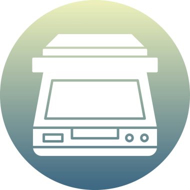 Yazıcı. Web simgesi basit illüstrasyon