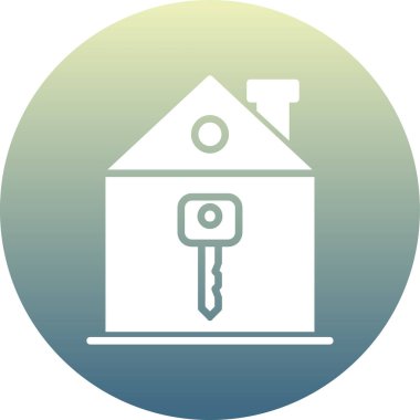 Anahtar. Web simgesi basit illüstrasyon